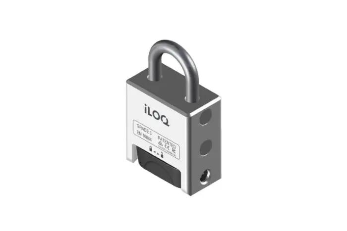 Candado digital de alta seguridad iLOQ Grado 3 para control de acceso.